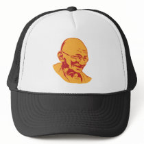 Mahatma Gandhi Portrait Hat by strk3 Mahatma Gandhi Portrait Hat