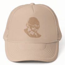 Mahatma Gandhi Portrait Hat by strk3 Mahatma Gandhi Portrait Hat