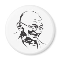 Mahatma Gandhi Portrait Magnet by strk3 Mahatma Gandhi Portrait Magnet