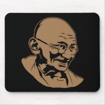 Mahatma Gandhi Portrait Mousepad by strk3 Mahatma Gandhi Portrait Mousepad