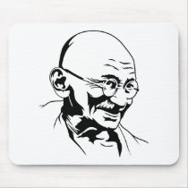 Mahatma Gandhi Portrait Mousepad