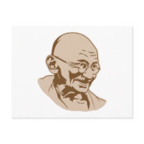 Mahatma Gandhi Portrait Postcard by strk3 Mahatma Gandhi Portrait Postcard