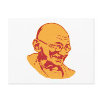 Mahatma Gandhi Portrait Postcard by strk3 Mahatma Gandhi Portrait Postcard