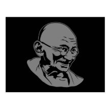 Mahatma Gandhi Portrait Postcard
