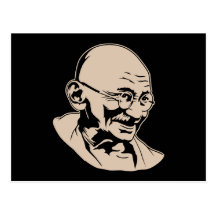 Mahatma Gandhi Portrait Postcard