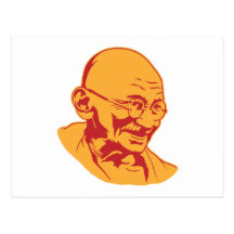 Mahatma Gandhi Portrait Postcard