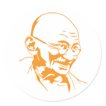 Mahatma Gandhi Portrait Sticker