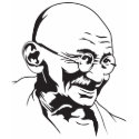 Mahatma Gandhi Portrait T-Shirt by strk3 Mahatma Gandhi Portrait T-Shirt