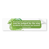Mahatma Gandhi Quote Bumper Sticker