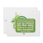 Mahatma Gandhi Quote Personalized Invites