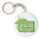 Mahatma Gandhi Quote Keychain