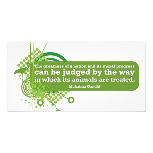 Mahatma Gandhi Quote Photo Card Template