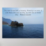 Mahatma Gandhi Spiritual Quote Poster