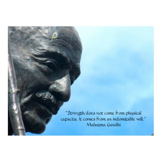 Mahatma Gandhi - Strength quote print