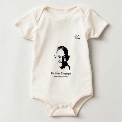 Mahatma Gandhi T-Shirt - Baby organic by GandhiTour