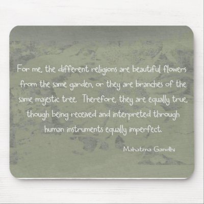 Mahatma Ghandi Quote Mouse Mats by ramey7