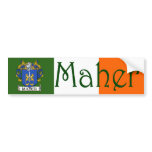 Maher Coat of Arms Flag Bumper Sticker