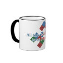 Mahjong Addict's ringer mug by mahjong Mahjong Addict's ringer mug