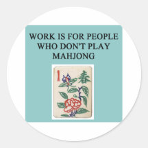 mahjong game player sticker