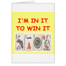 mahjong greeting card