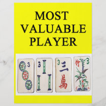 MAHJONG most valuable player Personalized Flyer