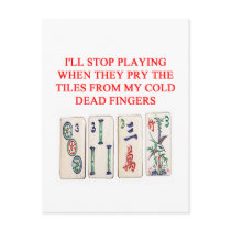 mahjong postcard