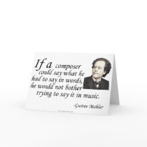 Mahler on Composing cards by geargems Mahler on Composing cards