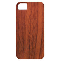 Mahogany Wood Print iPhone 5 Covers