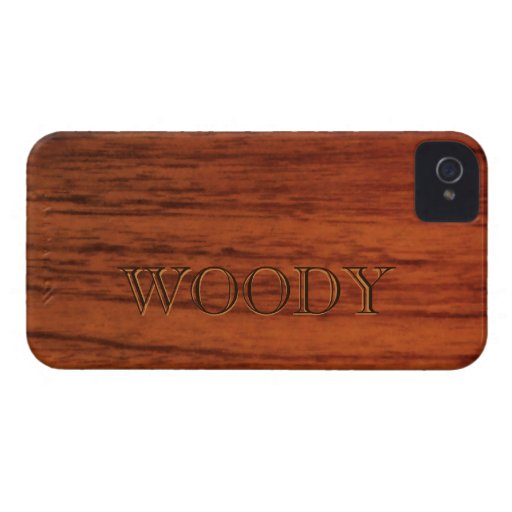 Mahogany Wood Print Name Template iPhone 4 Case-Mate Cases | Zazzle