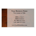 Mahogany Wood Texture Business Card Template