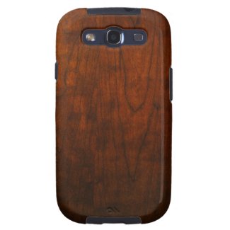 Mahogany Wood Texture Samsung Galaxy S3 Cases