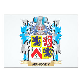 mahoney crest arms coat family cards invites personalized