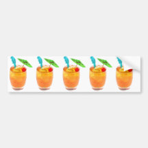 Mai Tai One On Bumper Sticker