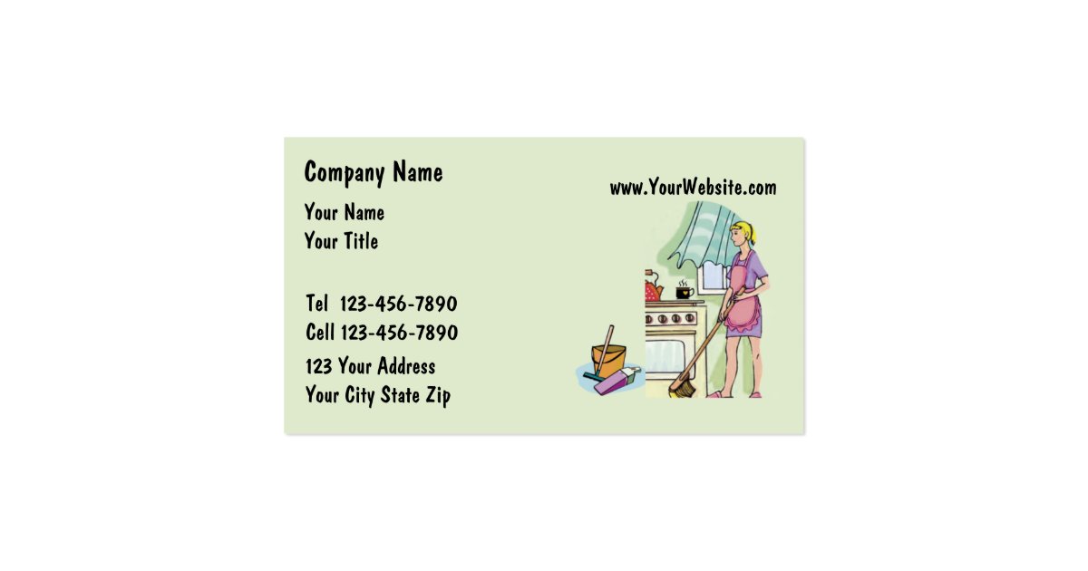 Maid Business Cards Zazzle