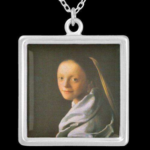 Maid by Johannes Vermeer Personalized Necklace