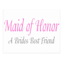Maid Of Honor (A Brides Best Friend) postcards