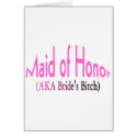 Maid of Honor (AKA) cards by CelebrationZazzle Maid of Honor (AKA) cards