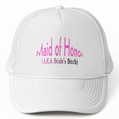 Maid of Honor (AKA) Mesh Hat by CelebrationZazzle