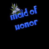 Maid Of Honor And Flower Bouquet T Shirt