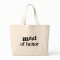 Maid of Honor Black Text bag