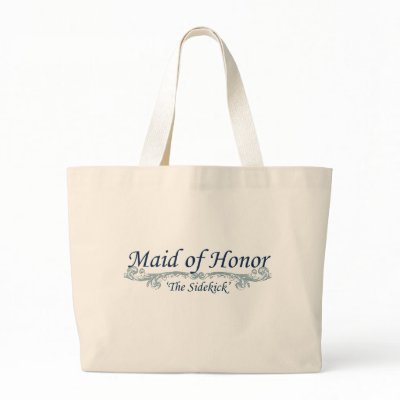 Maid of Honor bridal party tote bags
