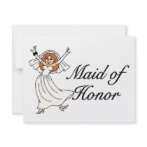 Maid Of Honor (Bride) invitations by CelebrationZazzle Maid Of Honor (Bride) invitations
