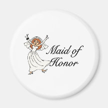 Maid Of Honor (Bride) Refrigerator Magnet