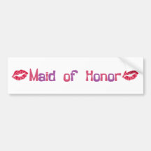 Maid of Honor Bumper Sticker