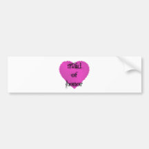 Maid of Honor Bumper Stickers