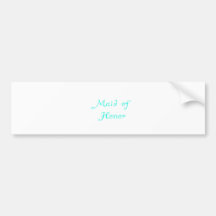 Maid of Honor Bumper Stickers