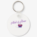 Maid Of Honor Butterfly keychains by CelebrationZazzle Maid Of Honor Butterfly keychains