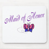 Maid Of Honor Butterfly mousepads by CelebrationZazzle Maid Of Honor Butterfly mousepads