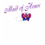 Maid Of Honor Butterfly T Shirt