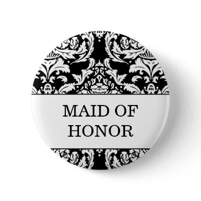 Maid of Honor Button